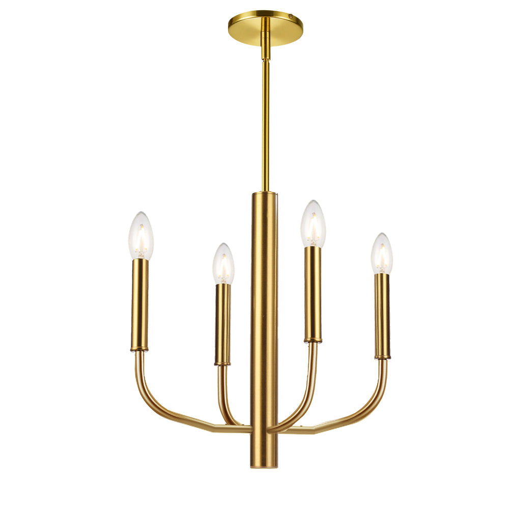 Dainolite ELN-164C-AGB Chandelier Transitional - Aged Brass