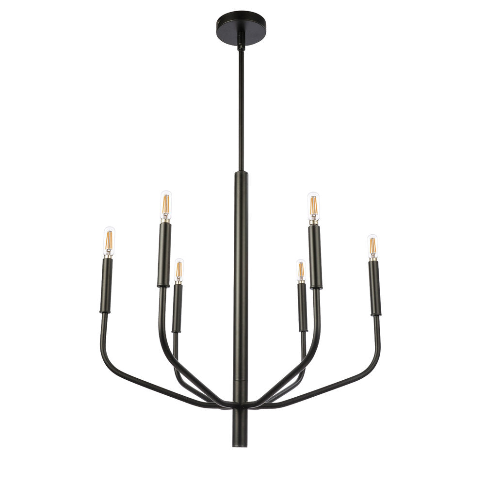 Dainolite ELEANOR ELN-246C-MB Chandelier Contemporary - Matte Black