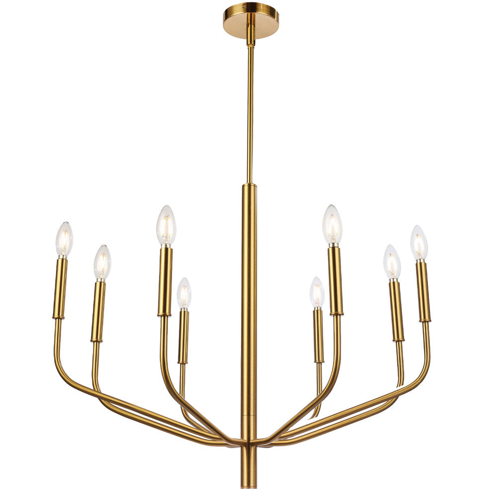 Dainolite ELEANOR ELN-328C-AGB Chandelier Contemporary - Aged Brass