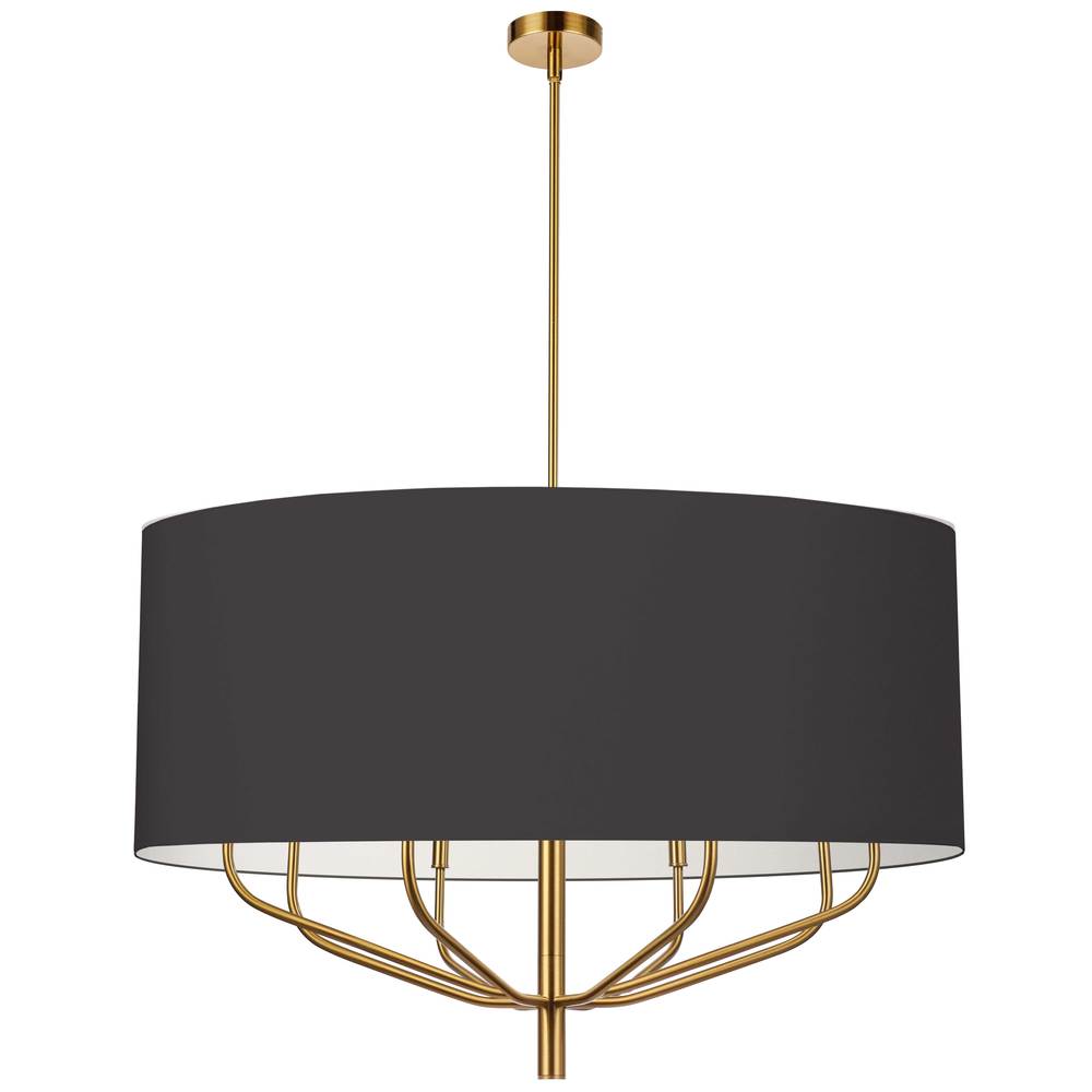 Dainolite ELEANOR ELN-388C-AGB-797 Chandelier Contemporary - Aged Brass