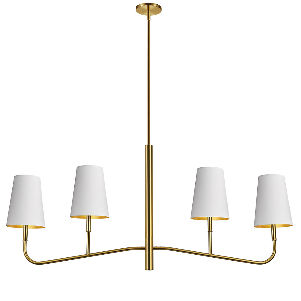 Dainolite ELN-534HC-AGB-692 Chandelier Transitional - Aged Brass