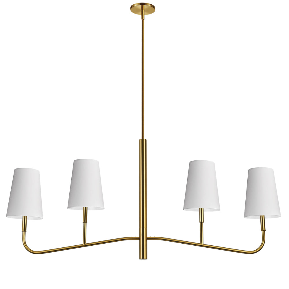 Dainolite ELN-534HC-AGB-790 Chandelier Transitional - Aged Brass