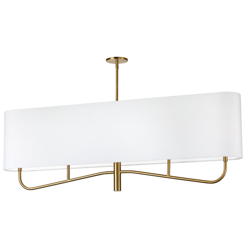 Dainolite ELN-544HC-AGB-790 Chandelier Transitional - Aged Brass