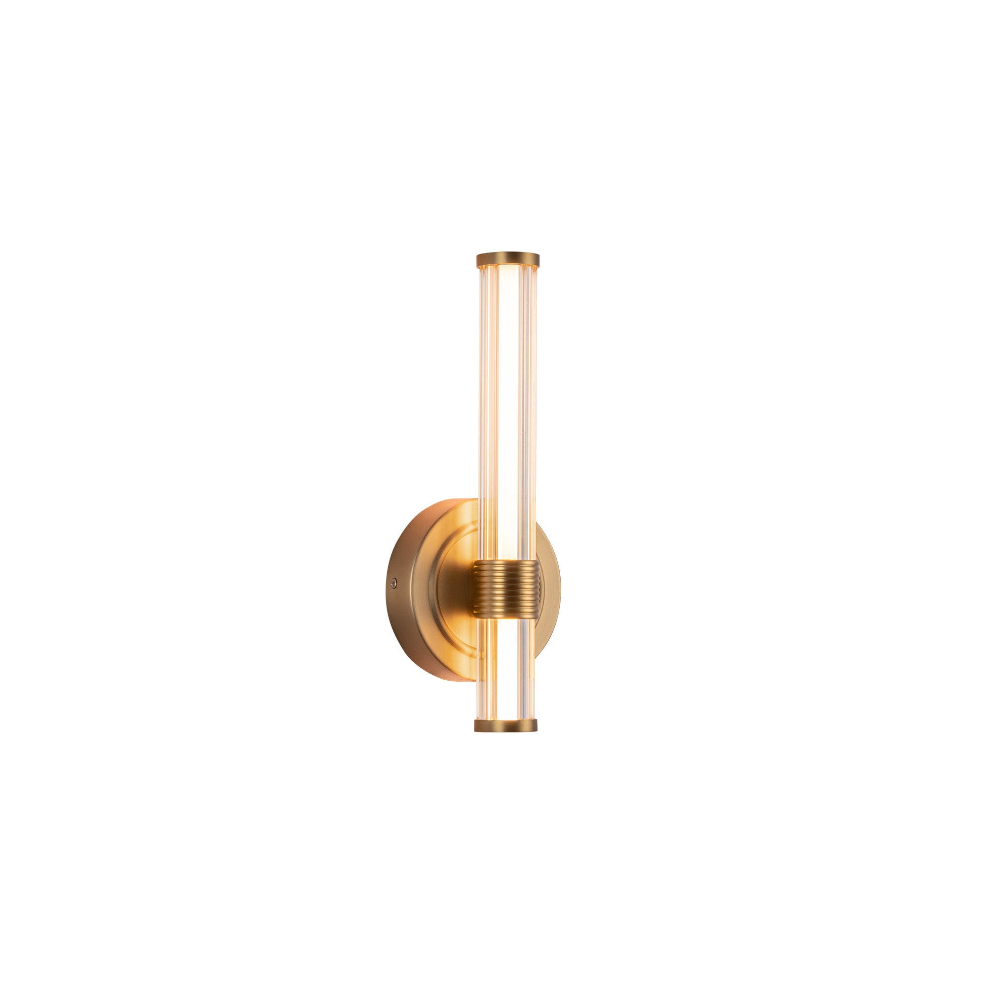 Elsie 12-in Brushed Gold LED Wall/Vanity Light