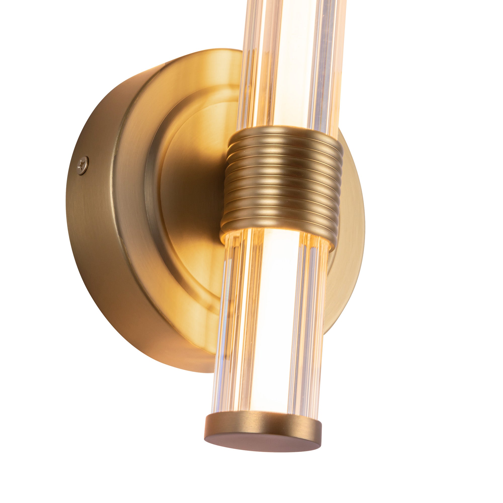 Elsie 12-in Brushed Gold LED Wall/Vanity Light