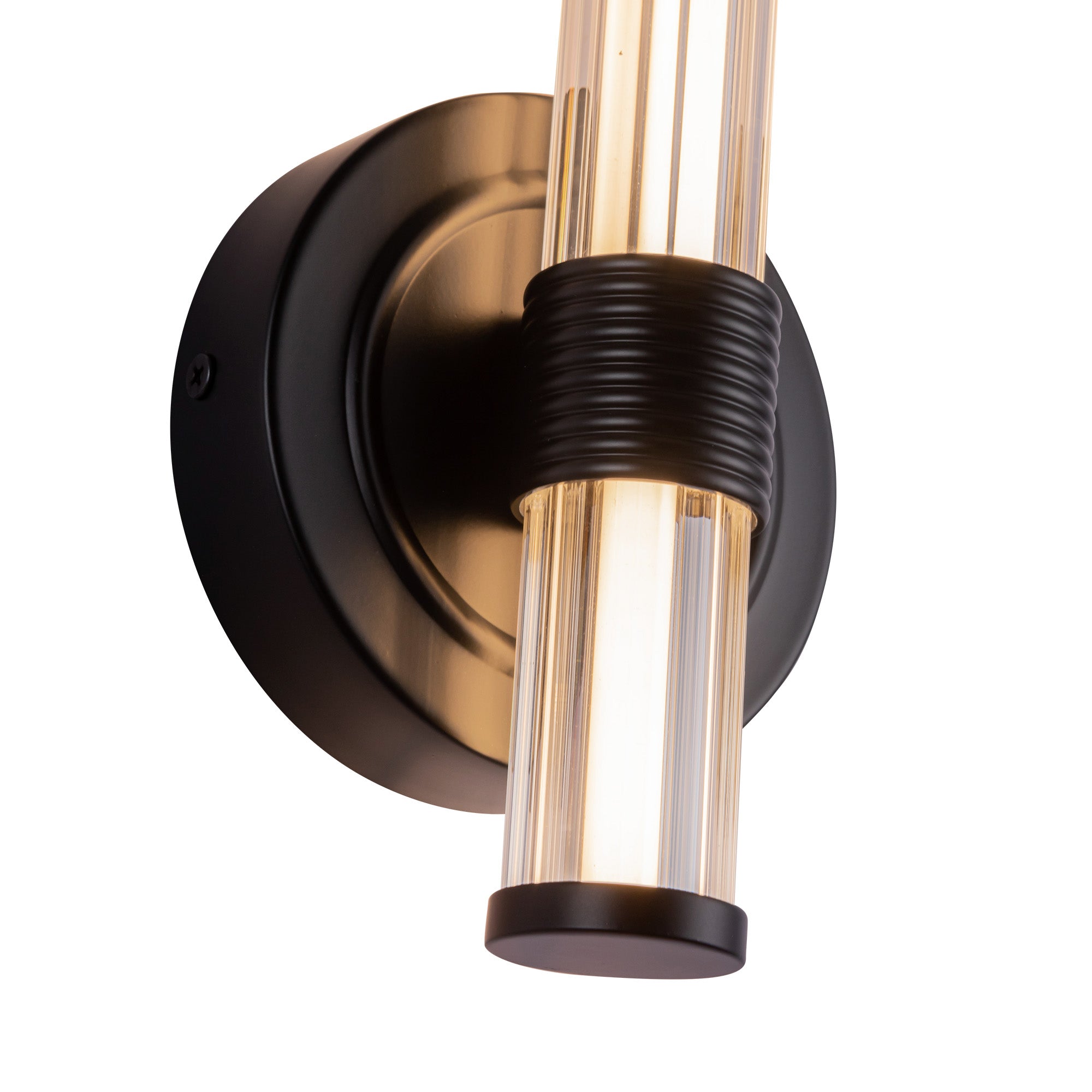 Elsie 12-in Matte Black LED Wall/Vanity Light