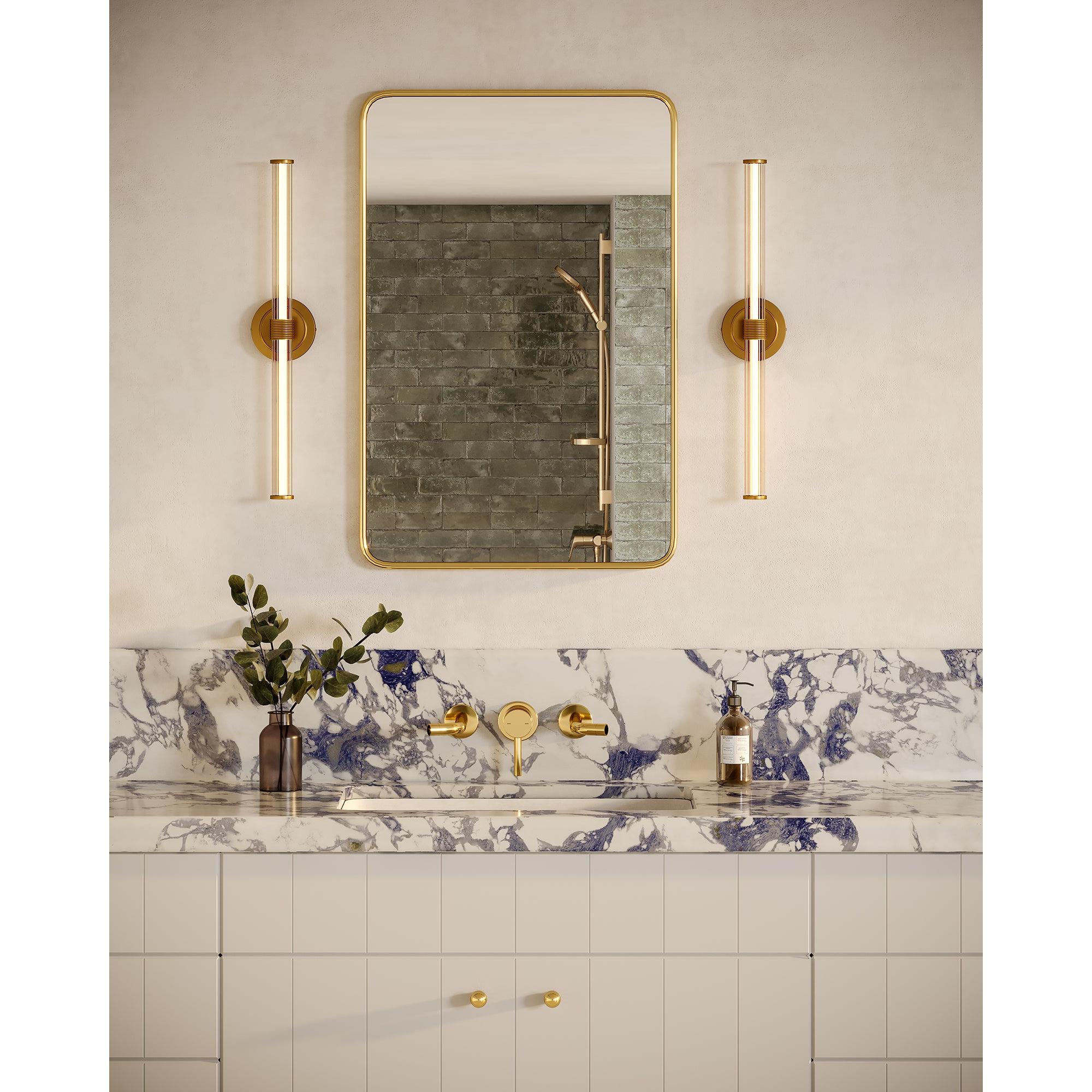 Elsie 24-in Brushed Gold LED Wall/Vanity Light
