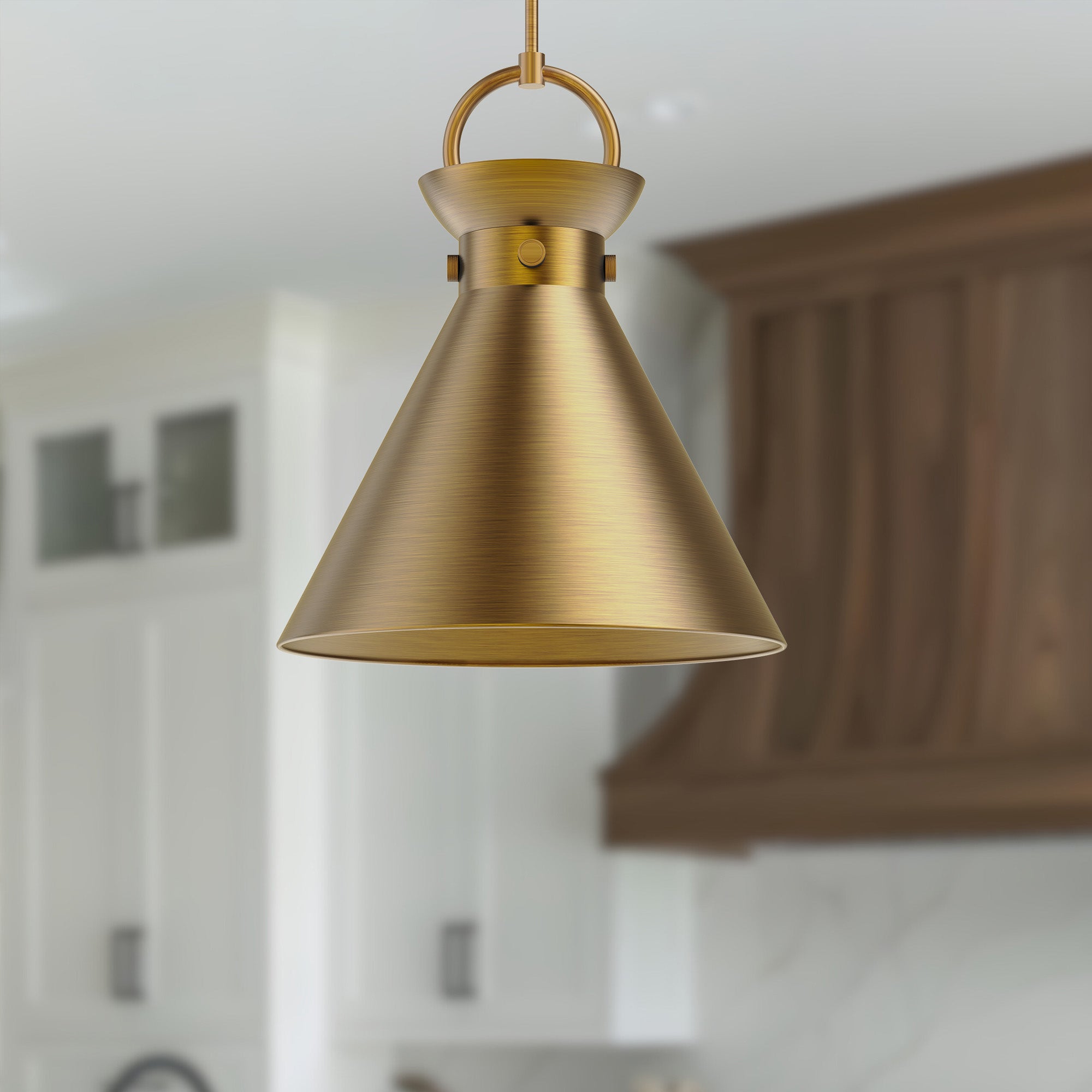 Emerson 18-in Aged Gold 1 Light Pendant