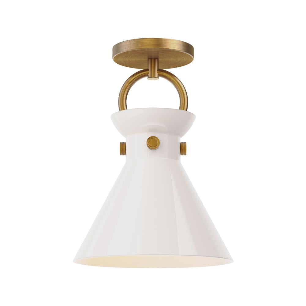 Alora Lighting EMERSON SF412509AGGO Semi Flush Mt Modern - Aged Gold