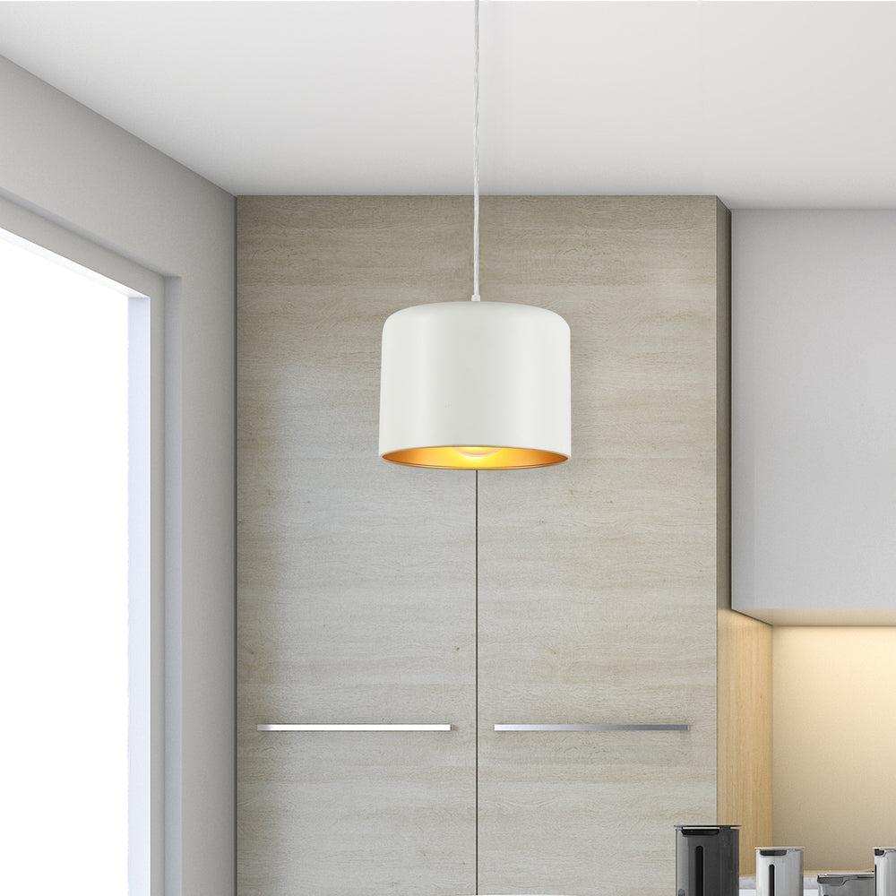 Dainolite EMILIA EMI-81P-AGB-MW Pendant Transitional - Aged Brass