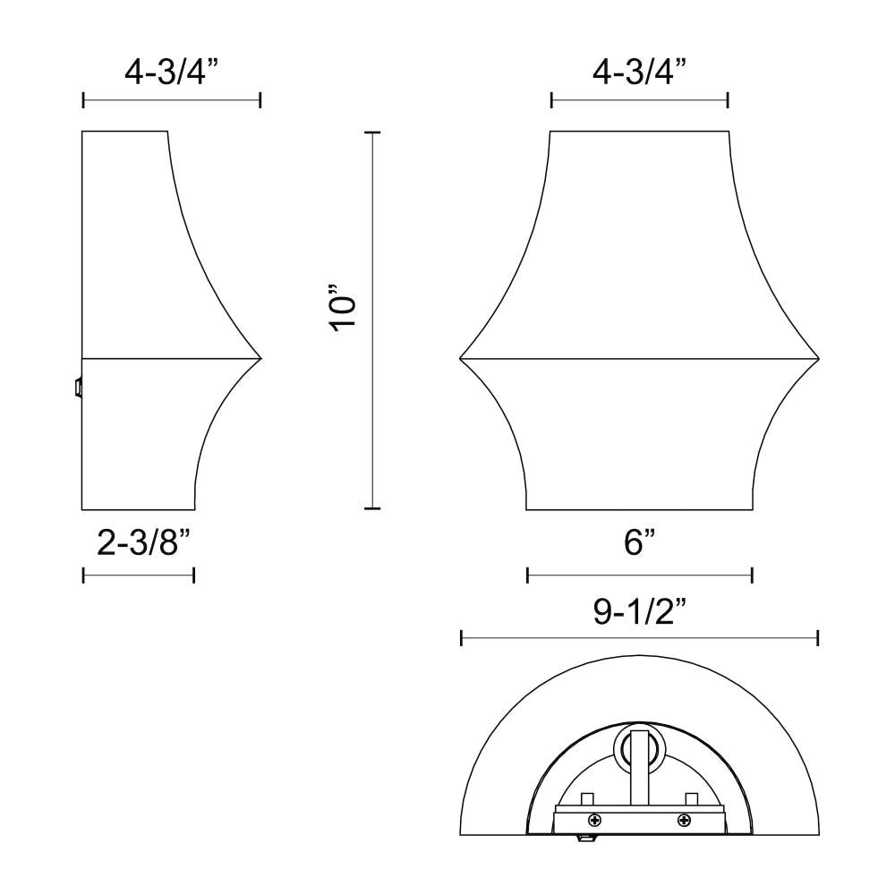 Alora Lighting EMIKO WV523210MB Bathroom Fixture - Matte Black