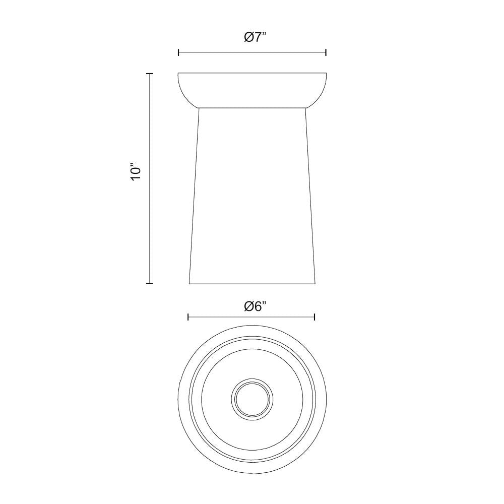 Alora Lighting EMIL FM542007WHWK Flush Mount - White Oak