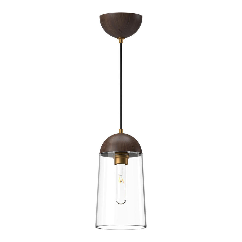 Alora Lighting EMIL PD542207AGWT Pendant - Aged Gold Walnut