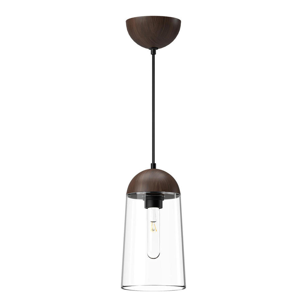 Alora Lighting EMIL PD542207MBWT Pendant - Matte Black Walnut