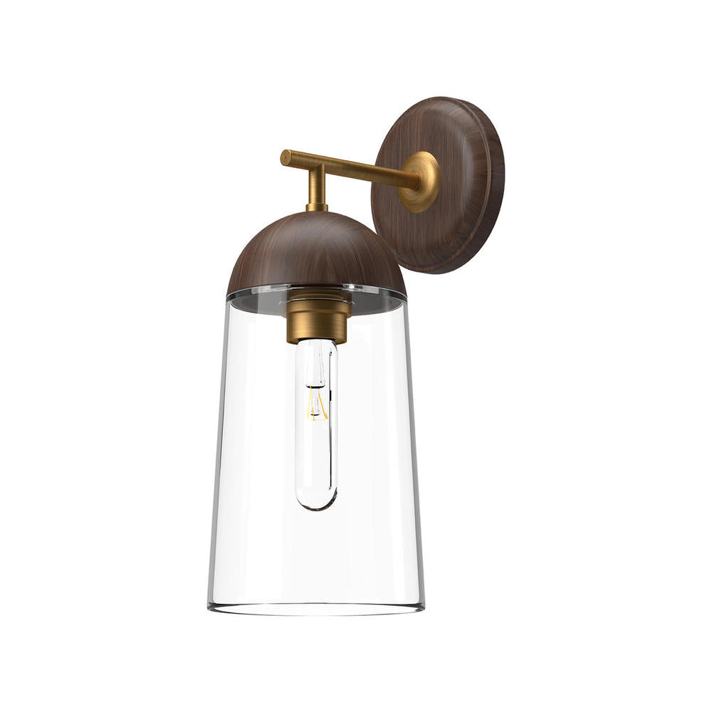 Alora Lighting EMIL WV542007AGWT Bathroom Fixture - Aged Gold Walnut