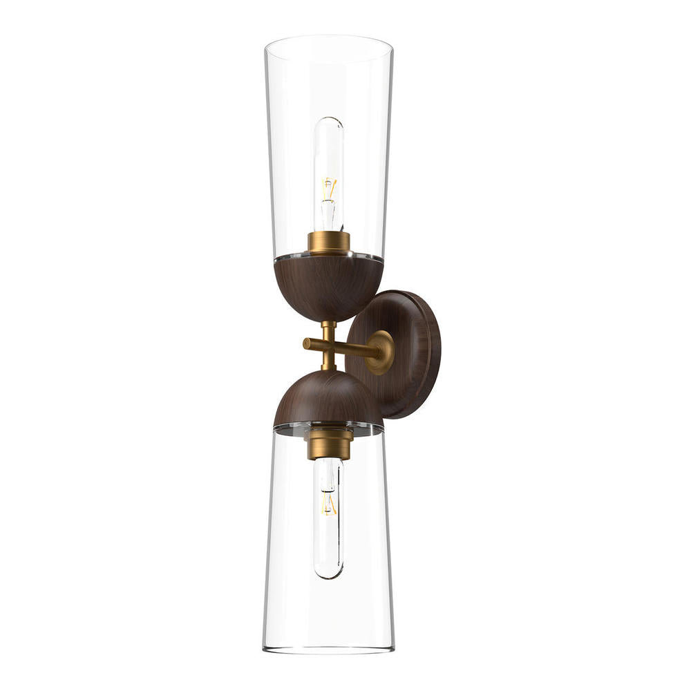 Alora Lighting EMIL WV542226AGWT Bathroom Fixture - Aged Gold Walnut