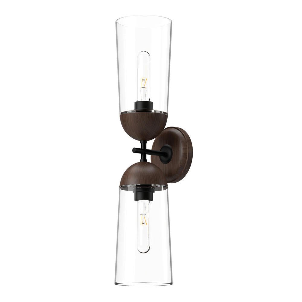 Alora Lighting EMIL WV542226MBWT Bathroom Fixture - Matte Black Walnut