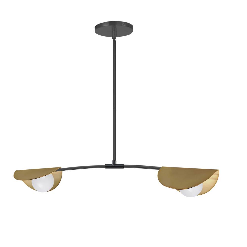 Dainolite EMM-342HP-MB-AGB Pendant Contemporary - Matte Black