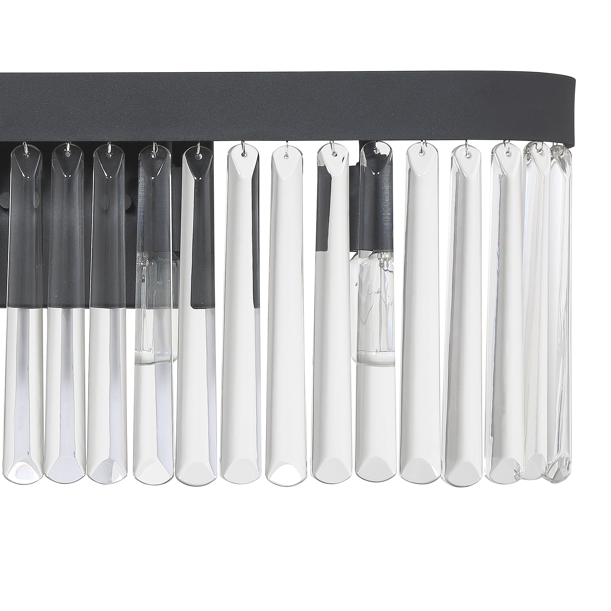 Crystorama Emory EMO-5403-BF – 24 Inch – 4 Light – Bath Vanity Light – Black Forged – Damp Rated