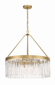 Crystorama Emory EMO-5406-MG – 24 Inch – 8 Light – Chandelier – Modern Gold – Damp Rated