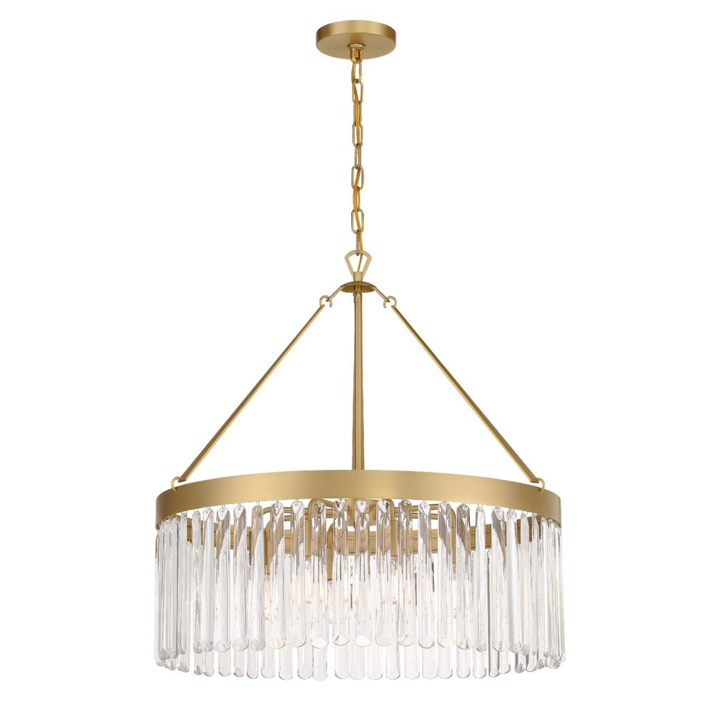 Crystorama EMORY EMO-5406-MG Chandelier Contemporary - Modern Gold