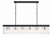 Crystorama Emory EMO-5407-BF – 49 Inch – 6 Light – Chandelier – Black Forged – Damp Rated