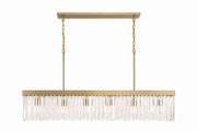 Crystorama Emory EMO-5407-MG – 49 Inch – 6 Light – Chandelier – Modern Gold – Damp Rated
