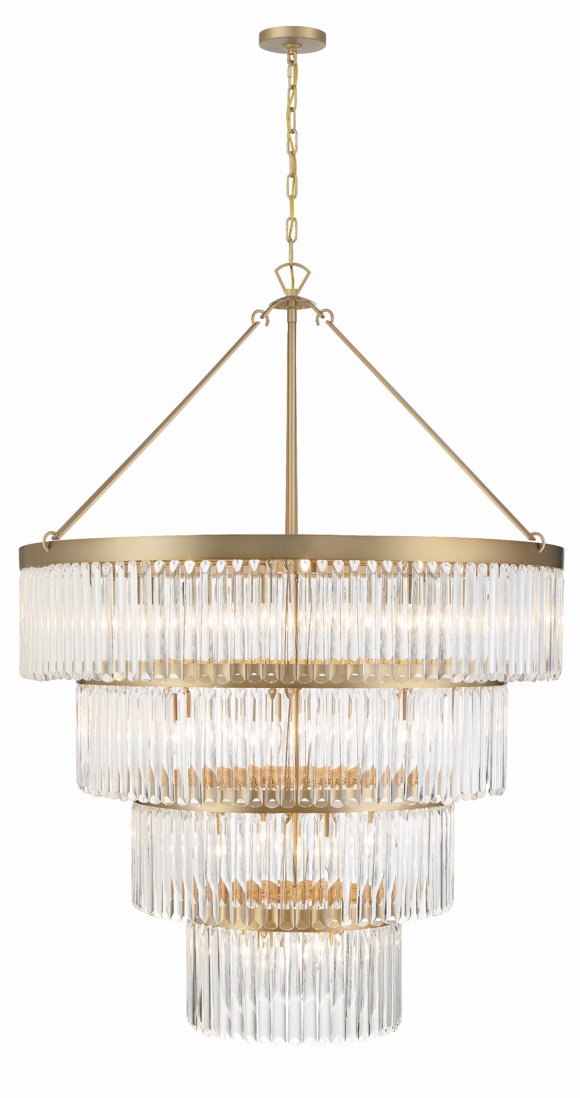 Crystorama Emory EMO-5409-MG – 40 Inch – 22 Light – Chandelier – Modern Gold – Damp Rated