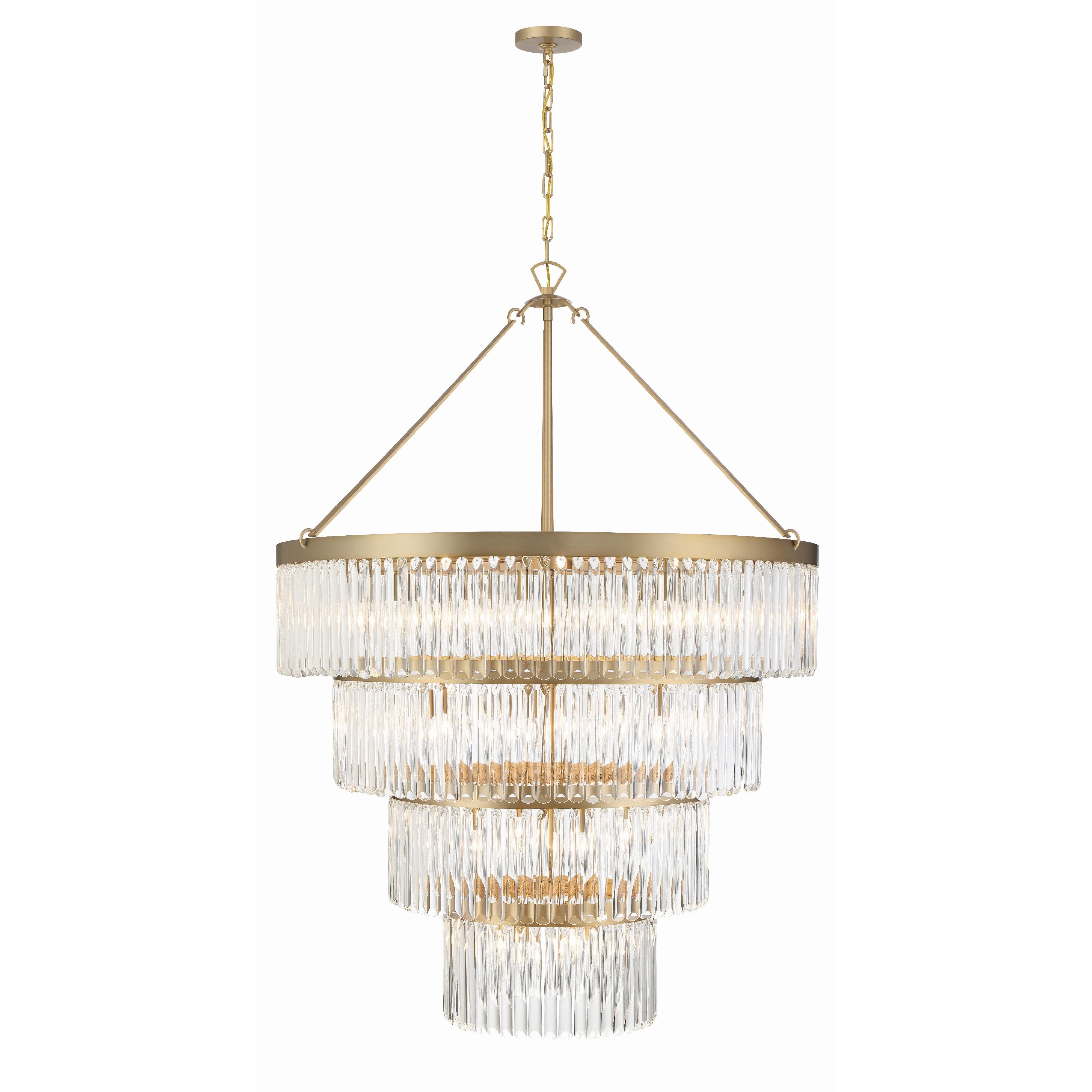 Crystorama Emory EMO-5409-MG – 40 Inch – 22 Light – Chandelier – Modern Gold – Damp Rated