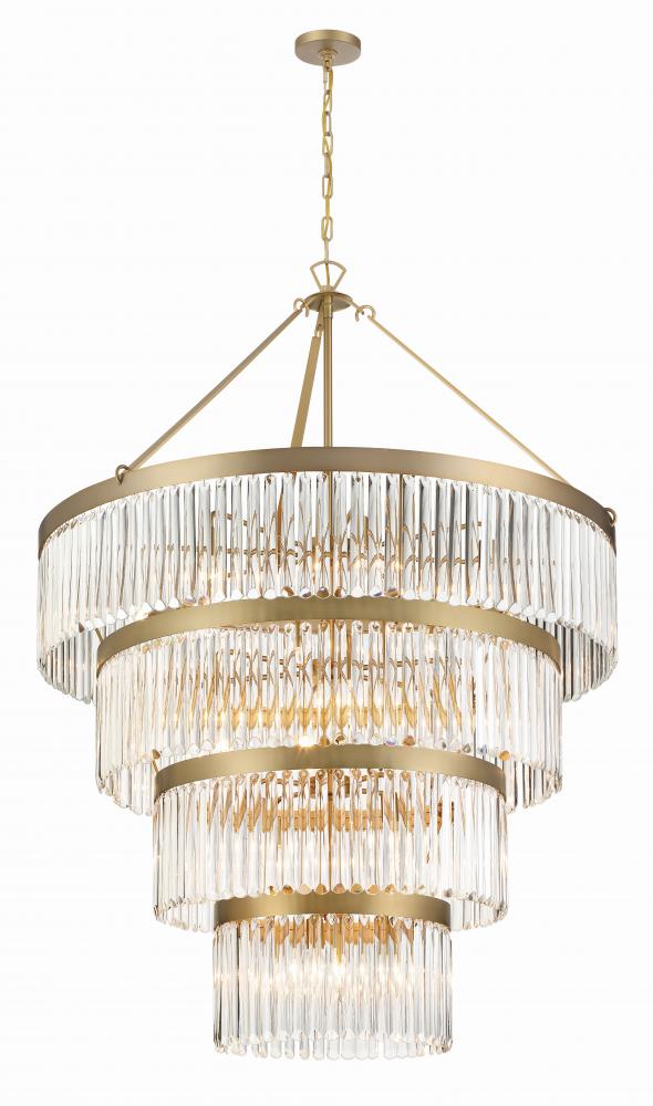 Crystorama EMORY EMO-5409-MG Chandelier Contemporary - Modern Gold