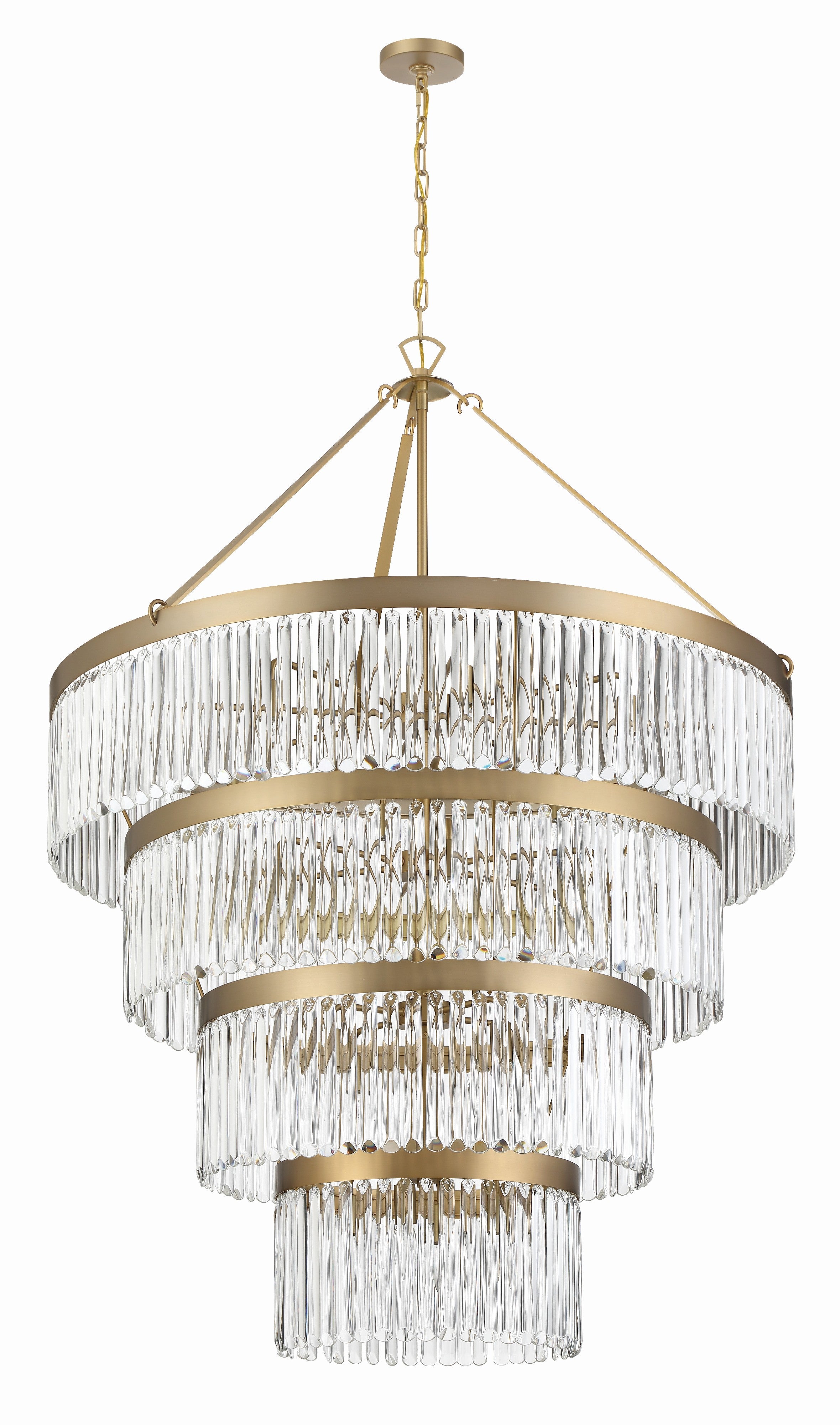 Crystorama Emory EMO-5409-MG – 40 Inch – 22 Light – Chandelier – Modern Gold – Damp Rated