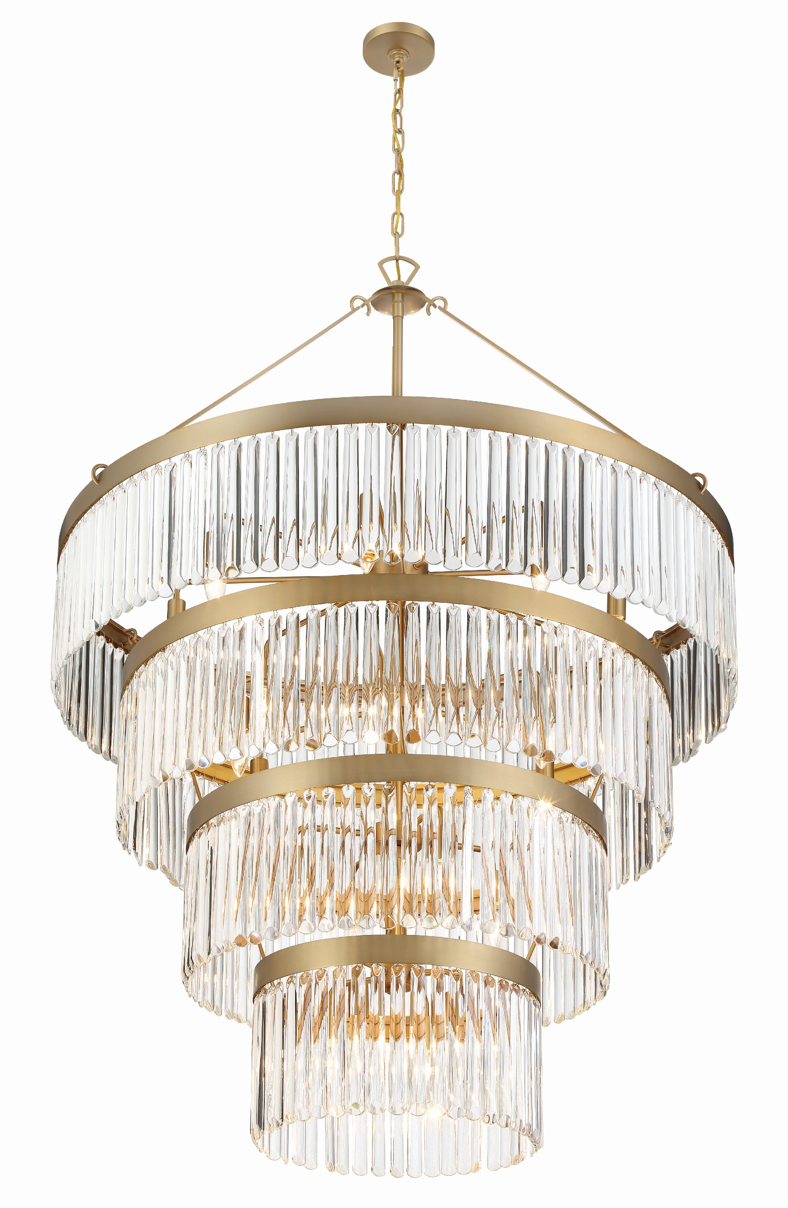 Crystorama Emory EMO-5409-MG – 40 Inch – 22 Light – Chandelier – Modern Gold – Damp Rated