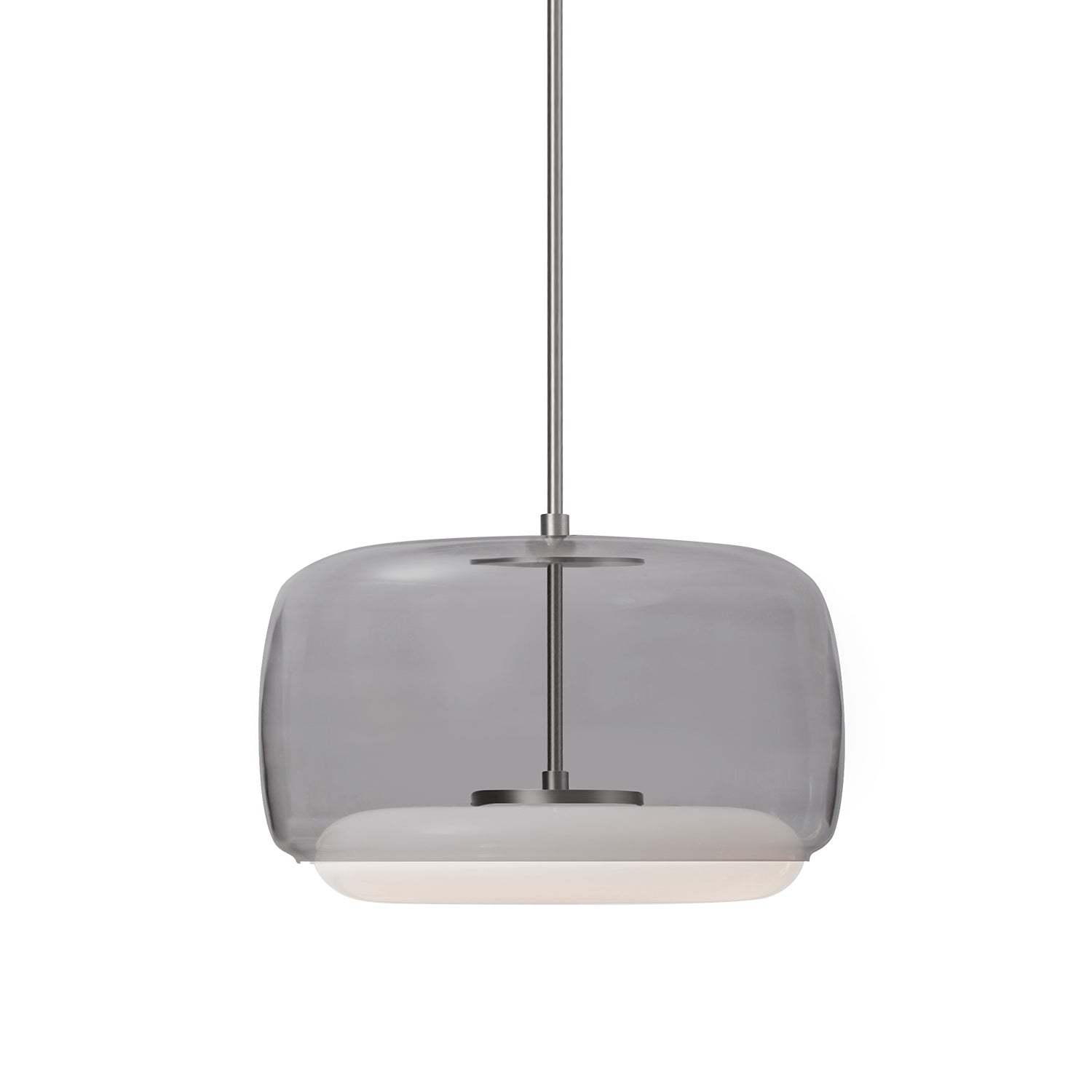 Kuzco Lighting PD70615-SM/BN-UNV Pendant Light Fixture, LED, Smoked/Brushed Nickel