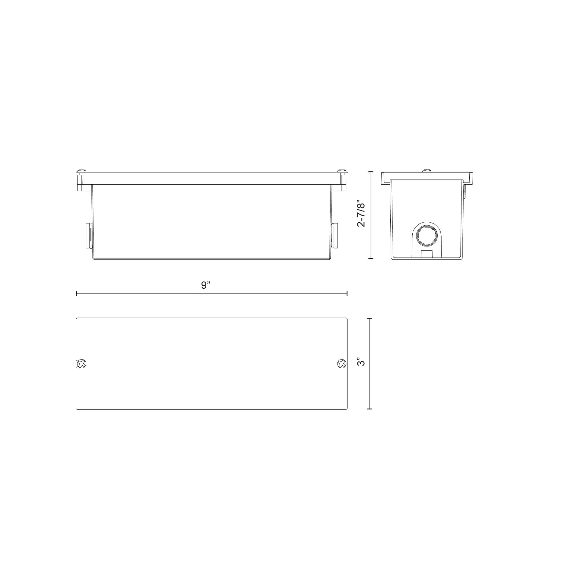 Kuzco Newport ER72410-CBOX Exterior Wall/Step Lights, UL Wet Location Rated, Die Cast
