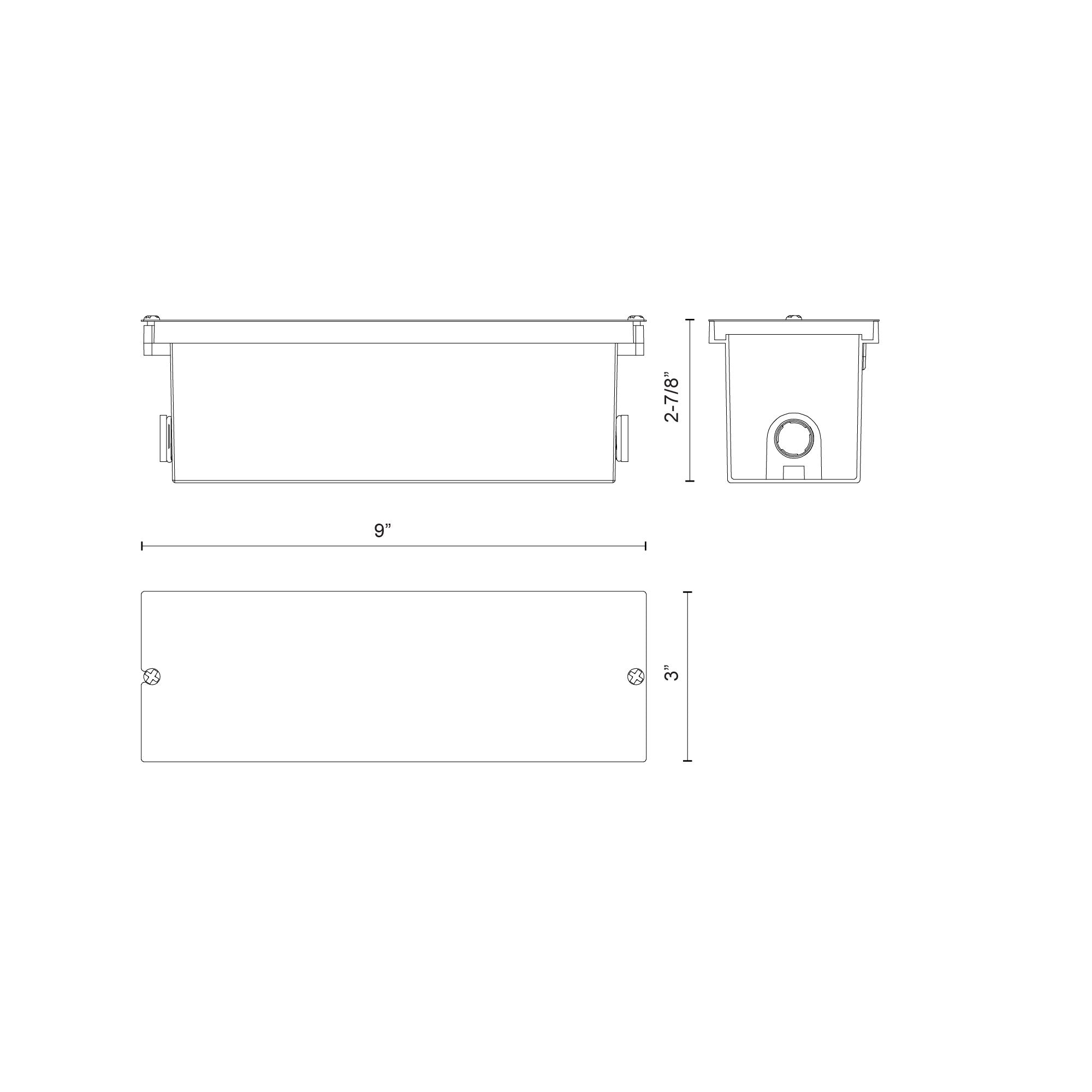 Kuzco Newport ER72410-CBOX Exterior Wall/Step Lights, UL Wet Location Rated, Die Cast