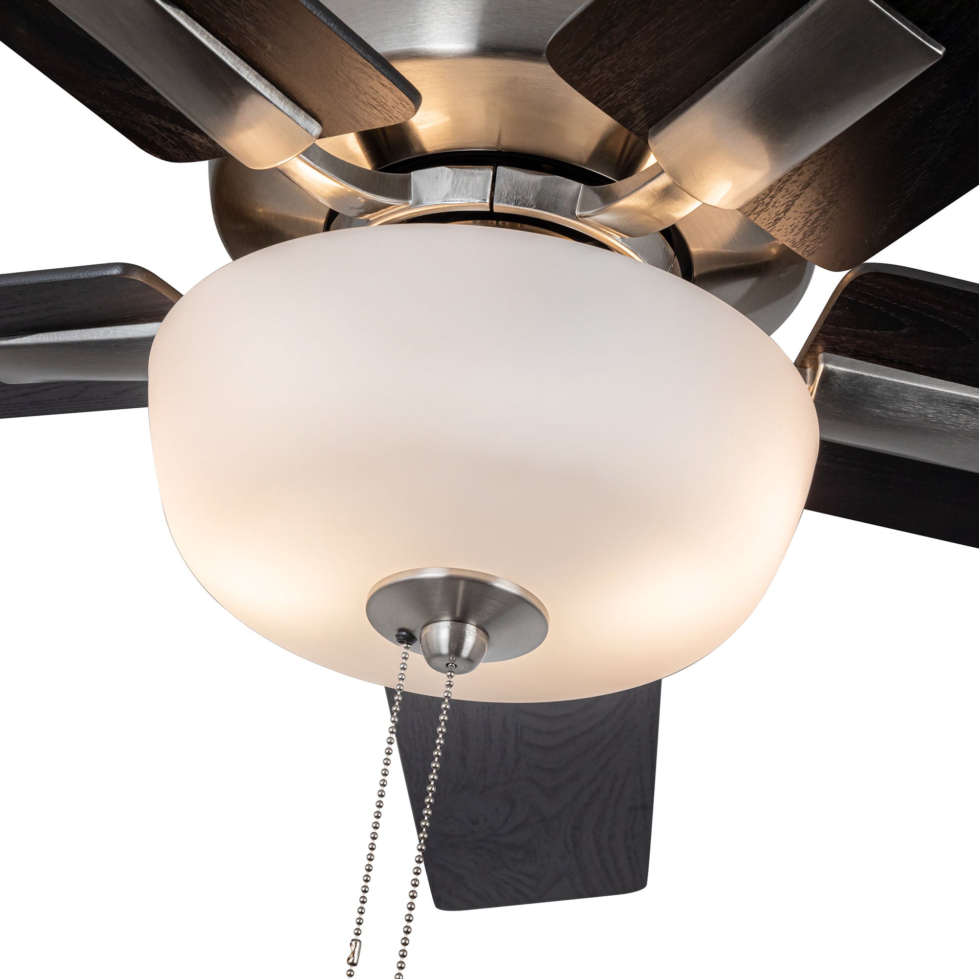 Erikson 52-in Brushed Nickel FAN + LED KIT with Bulb Ceiling Fan