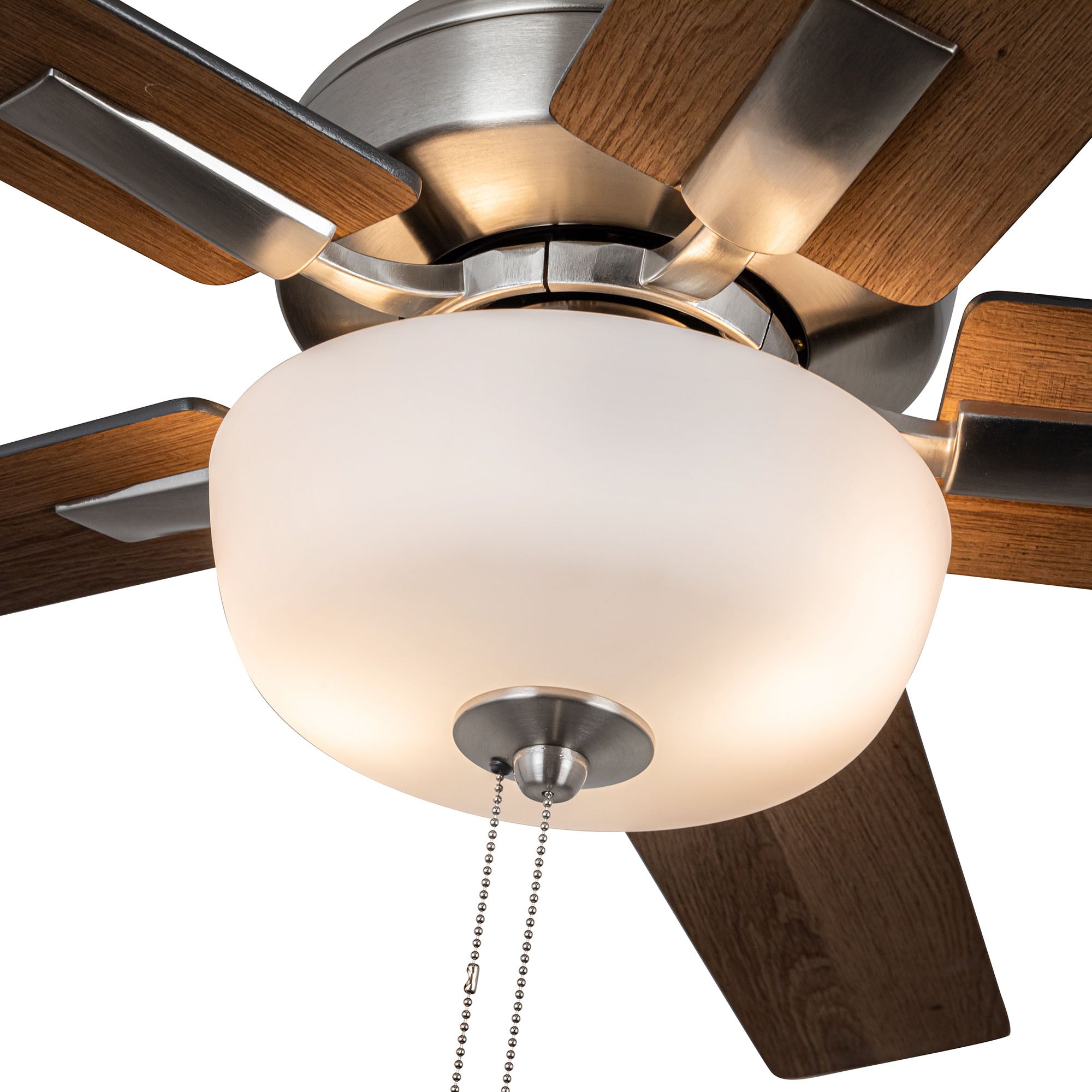 Erikson 52-in Brushed Nickel FAN + LED KIT with Bulb Ceiling Fan