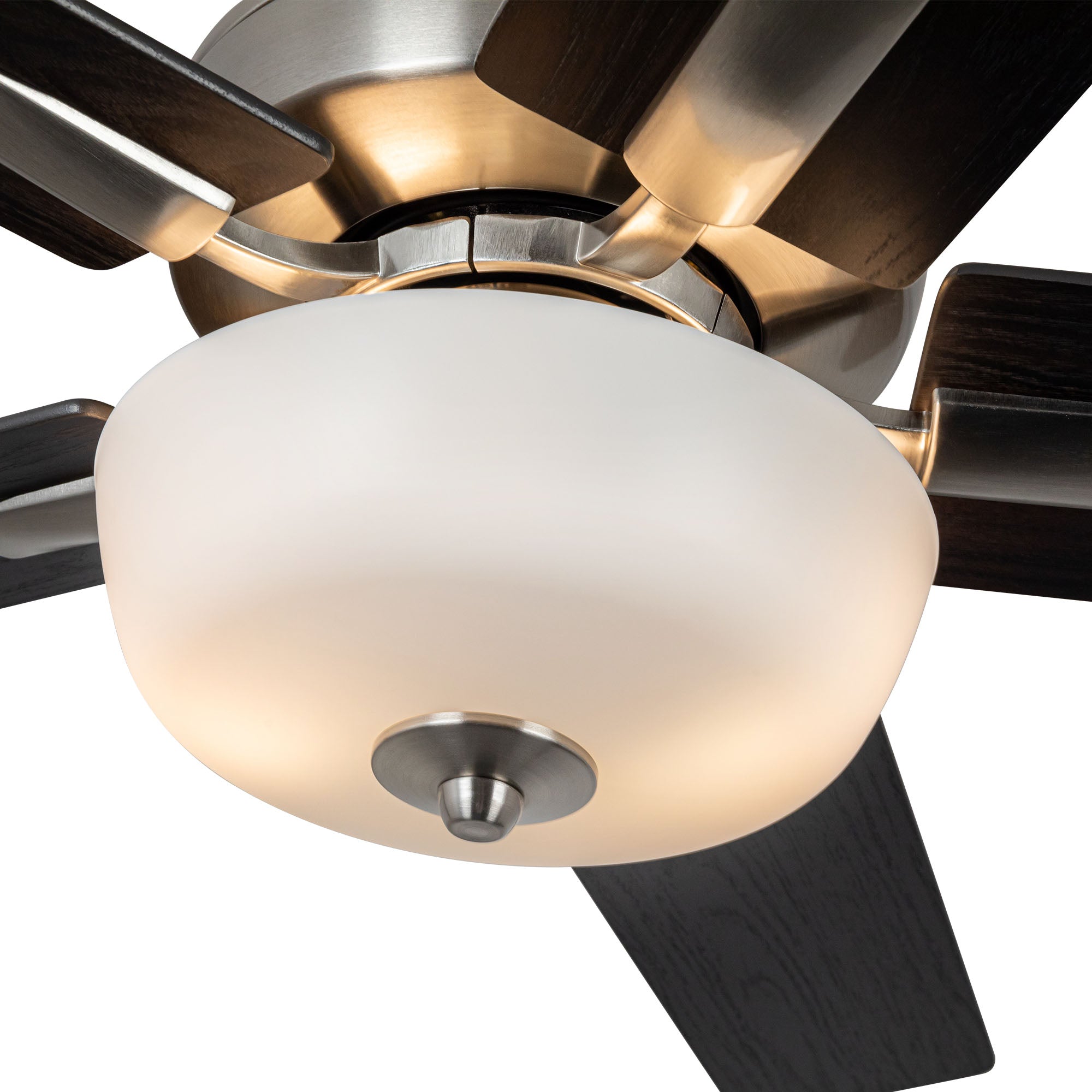 Erikson 52-in Brushed Nickel FAN + LED KIT with Bulb Ceiling Fan