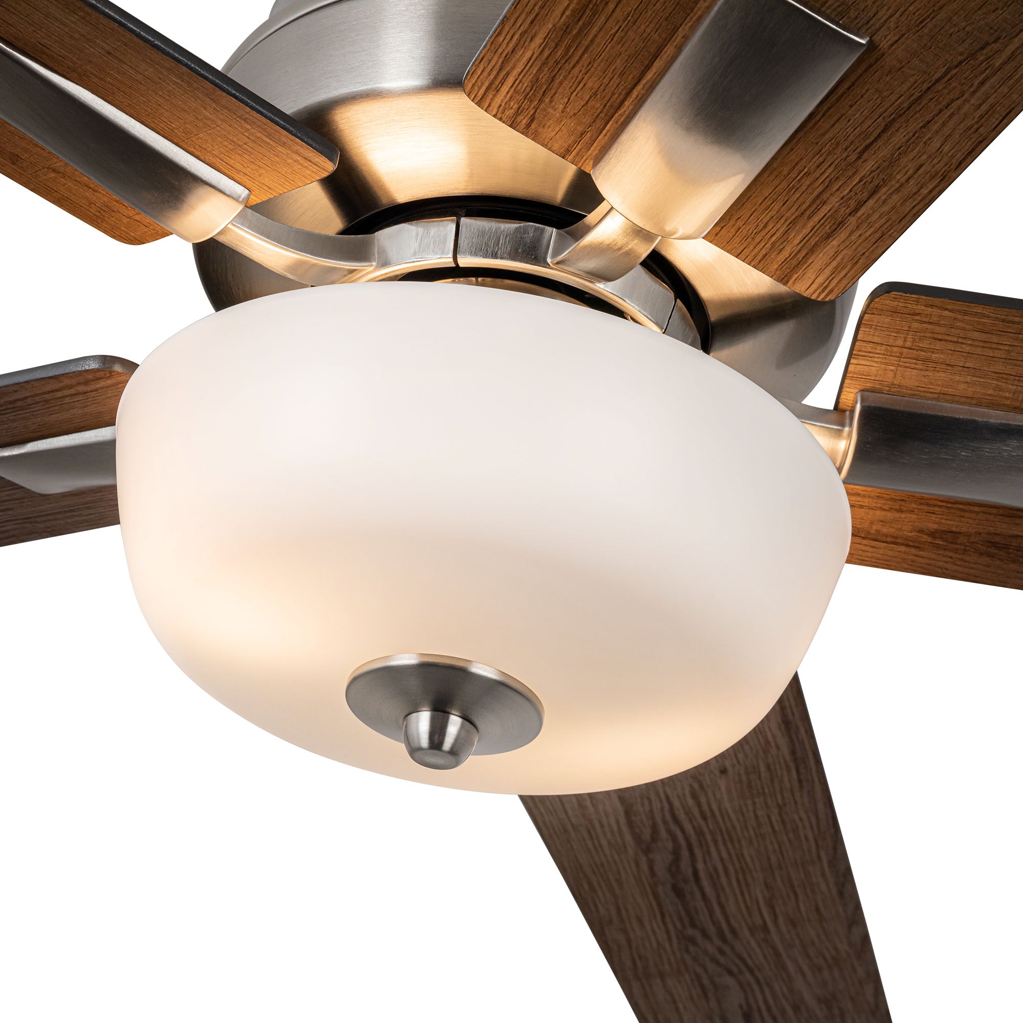 Erikson 52-in Brushed Nickel FAN + LED KIT with Bulb Ceiling Fan