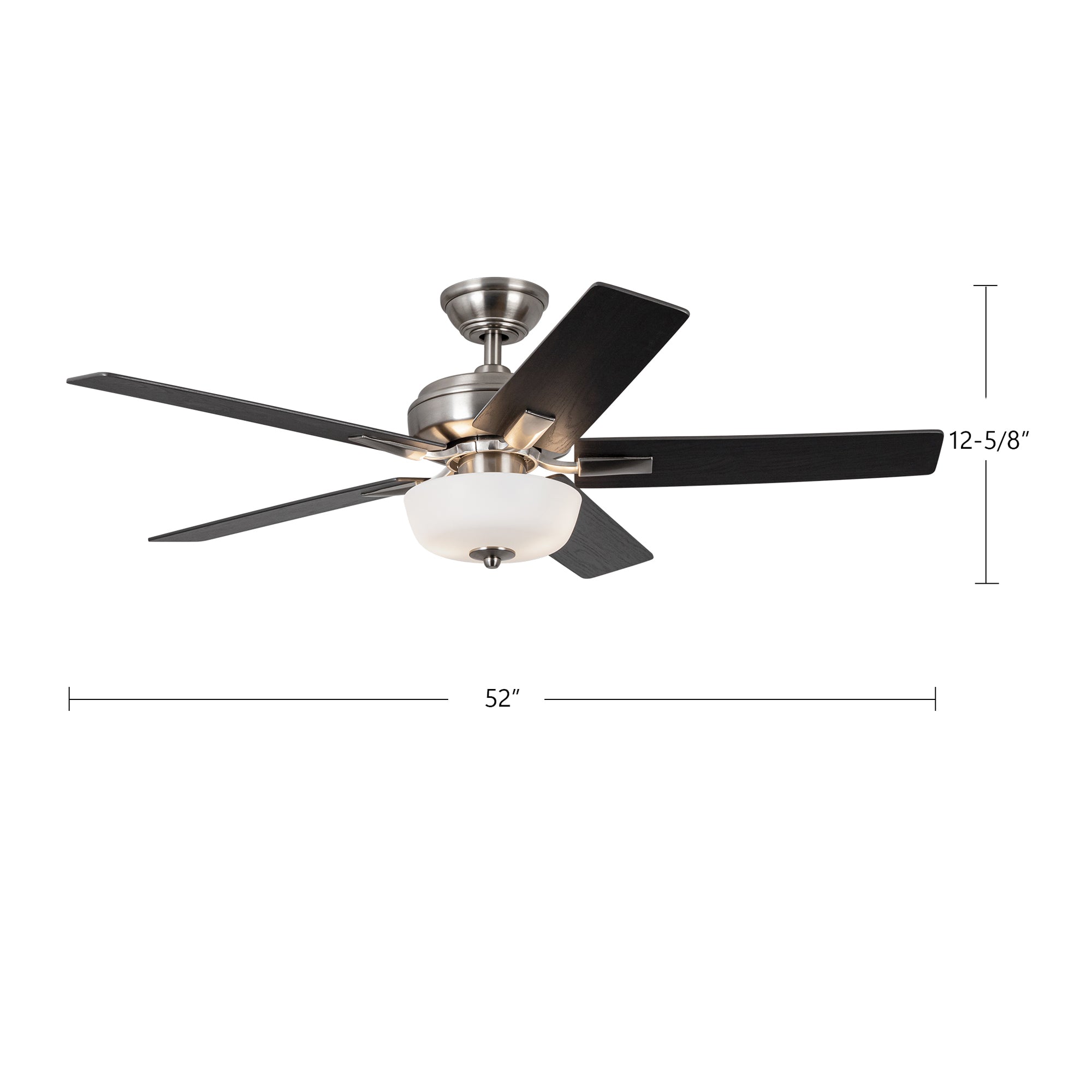 Erikson 52-in White FAN + LED KIT with Bulb Ceiling Fan