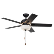 Kuzco Lighting CF78752-MB-LKP Ceiling Fan, 52-in, Matte Black
