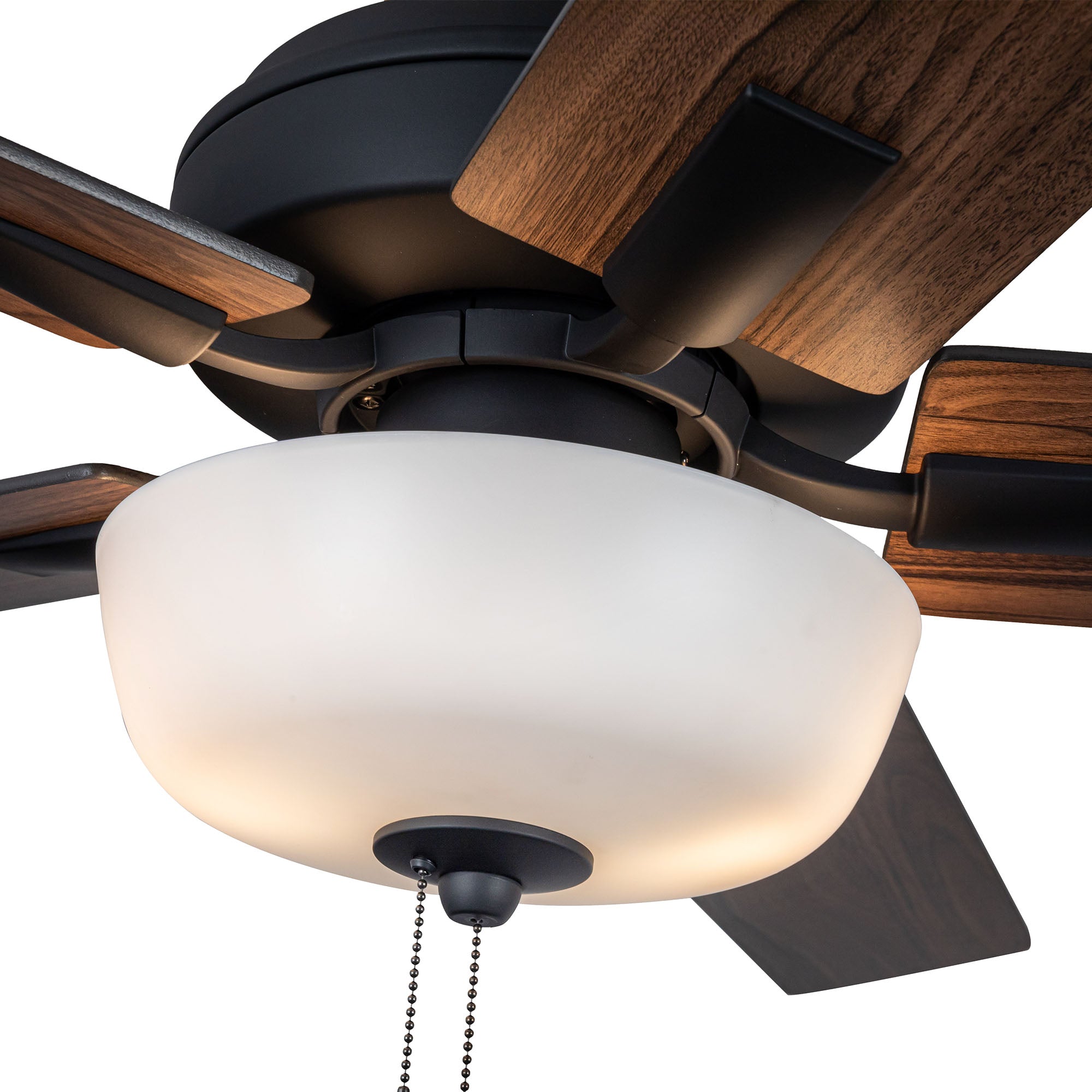 Erikson 52-in Matte Black FAN + LED KIT with Bulb Ceiling Fan