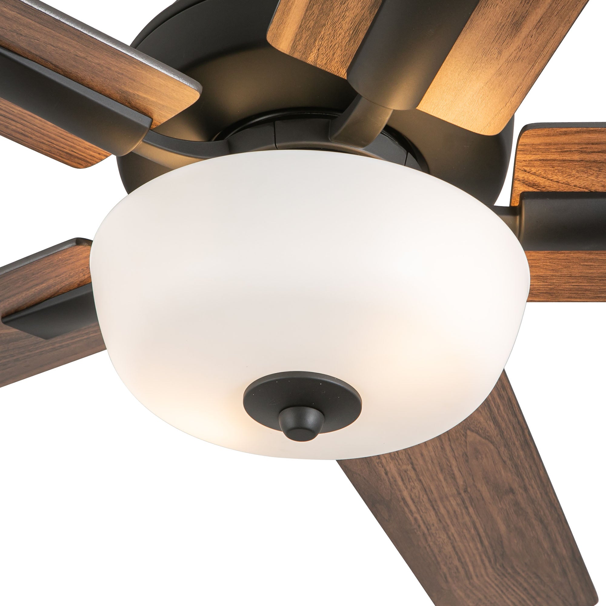 Erikson 52-in Matte Black FAN + LED KIT with Bulb Ceiling Fan