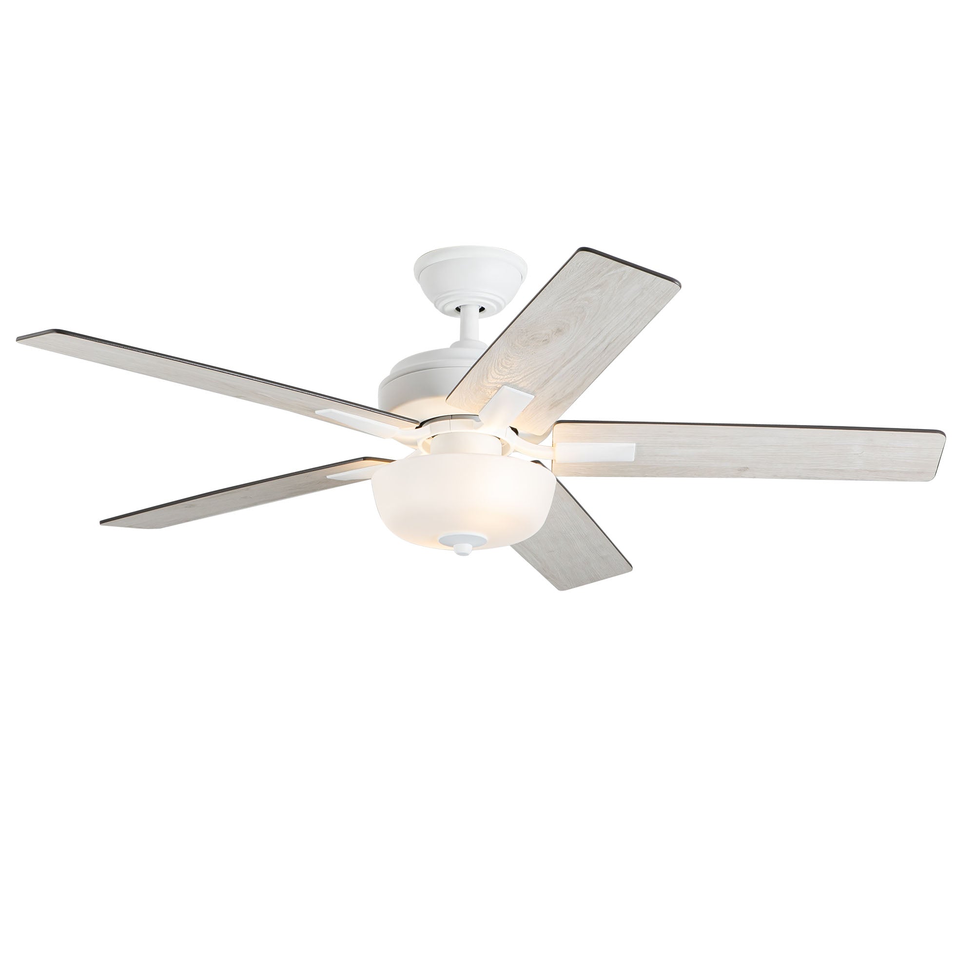 Erikson 52-in White FAN + LED KIT with Bulb Ceiling Fan