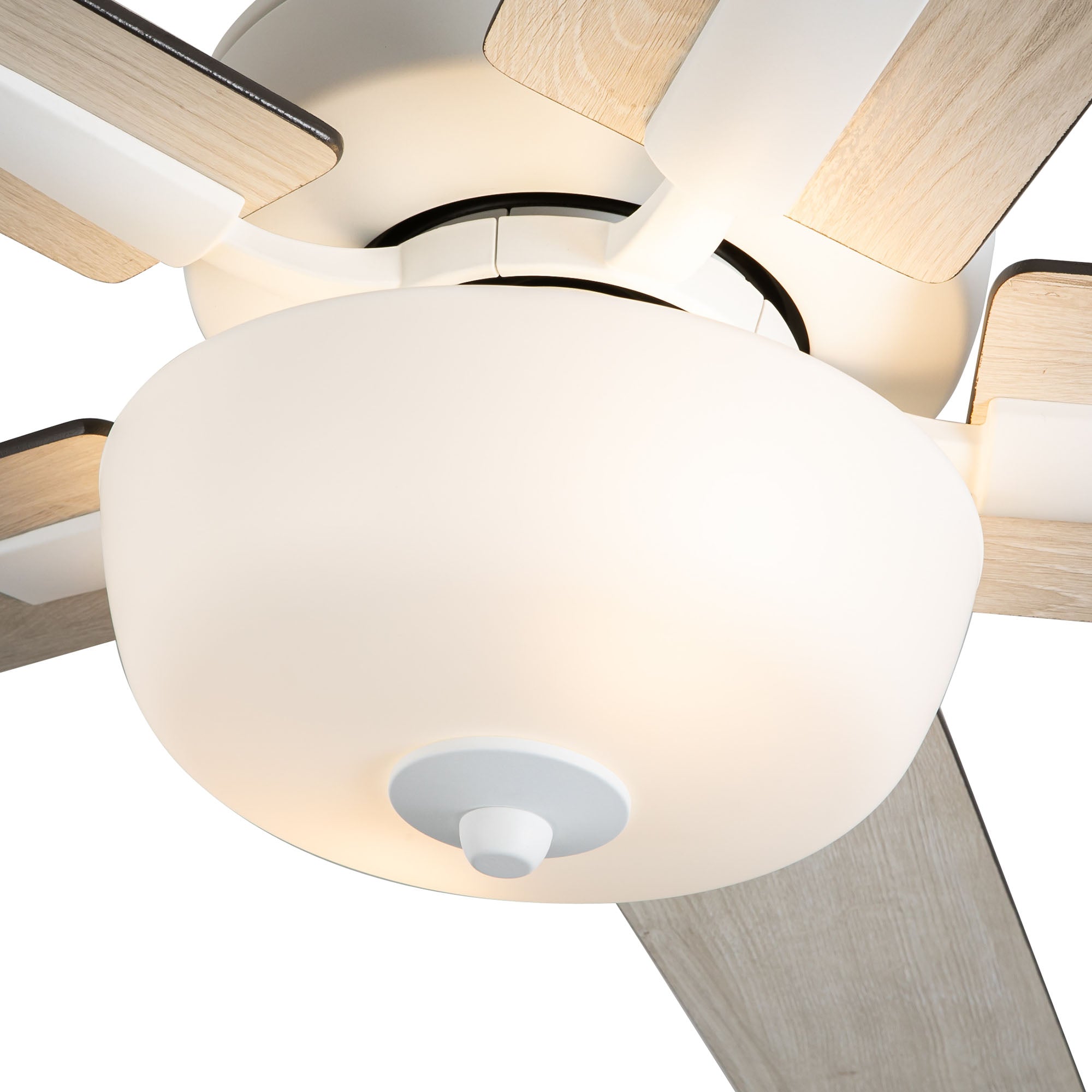 Erikson 52-in White FAN + LED KIT with Bulb Ceiling Fan