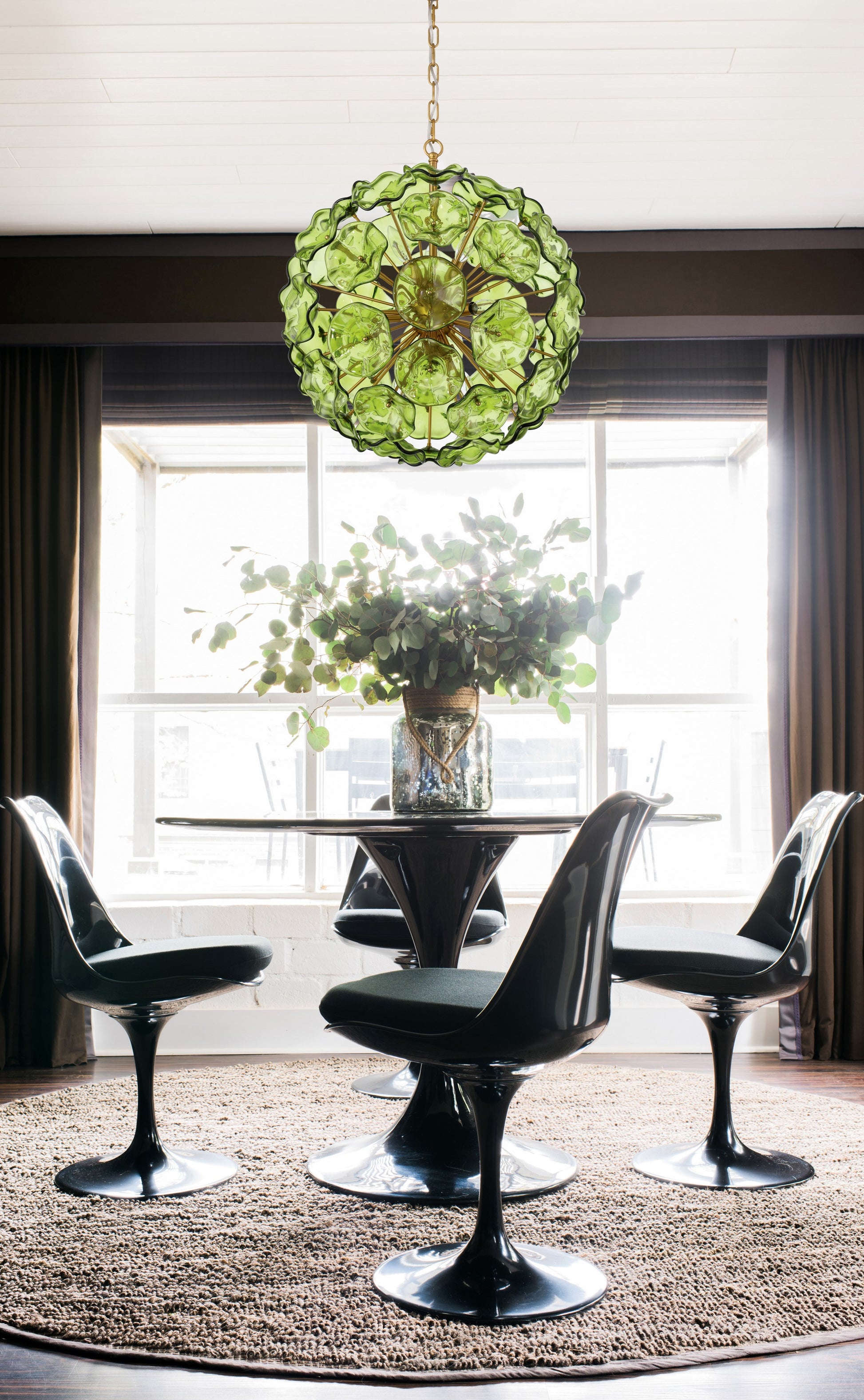 Crystorama Esme ESM-4006-AG-GR – 22.5 Inch – 9 Light – Pendant Light – Aged Brass – Dry Rated