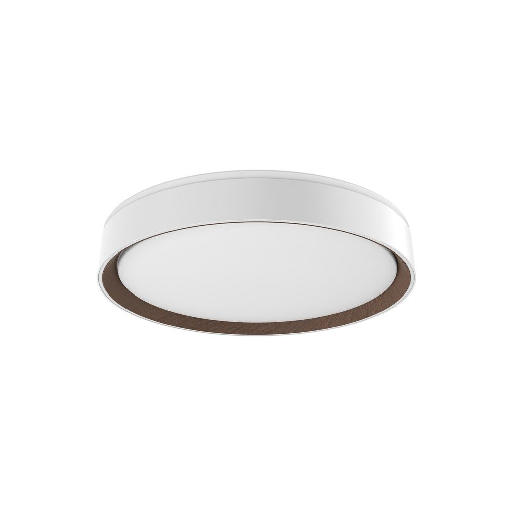 Kuzco Lighting Inc. ESSEX FM43916-WH/WT-5CCT Flush Mount - White Walnut