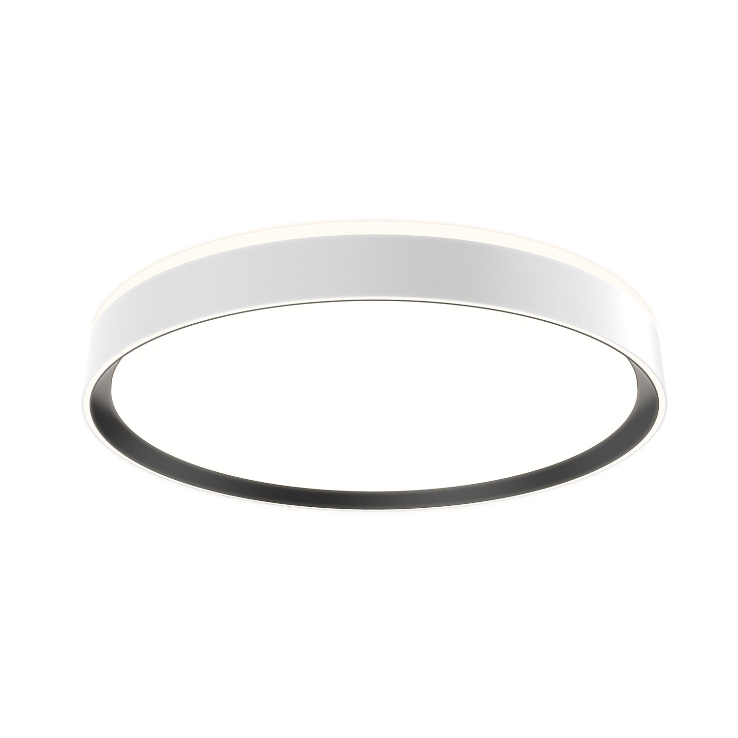 Essex 20-in White/Black LED Flush Mount