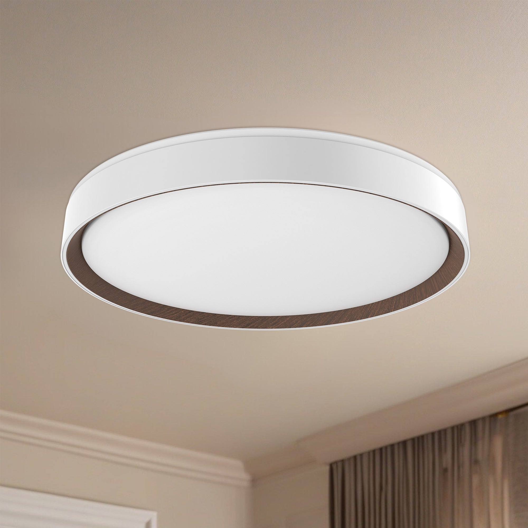 Essex 20-in White LED Flush Mount