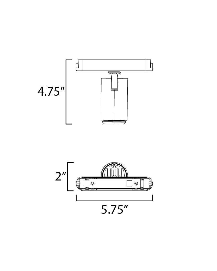 Continuum 2 Inch Track Light – White – ETL21212-WT